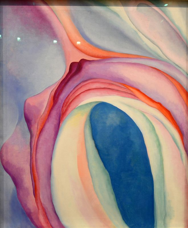 07 Music, Pink and Blue No. 2 - Georgia OKeeffe 1918 Whitney Museum Of American Art New York City